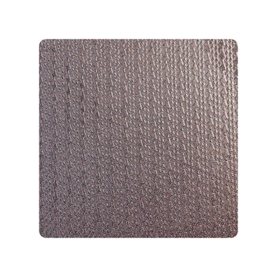 buon prezzo 304 316 Retro colore marrone Piastra metallica in rilievo per la decorazione Tessuto di acciaio inossidabile in linea
